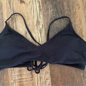 Black Cupshe swim top
